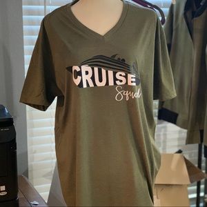 Cruise Squad V-neck T-shirt Small -XL Available